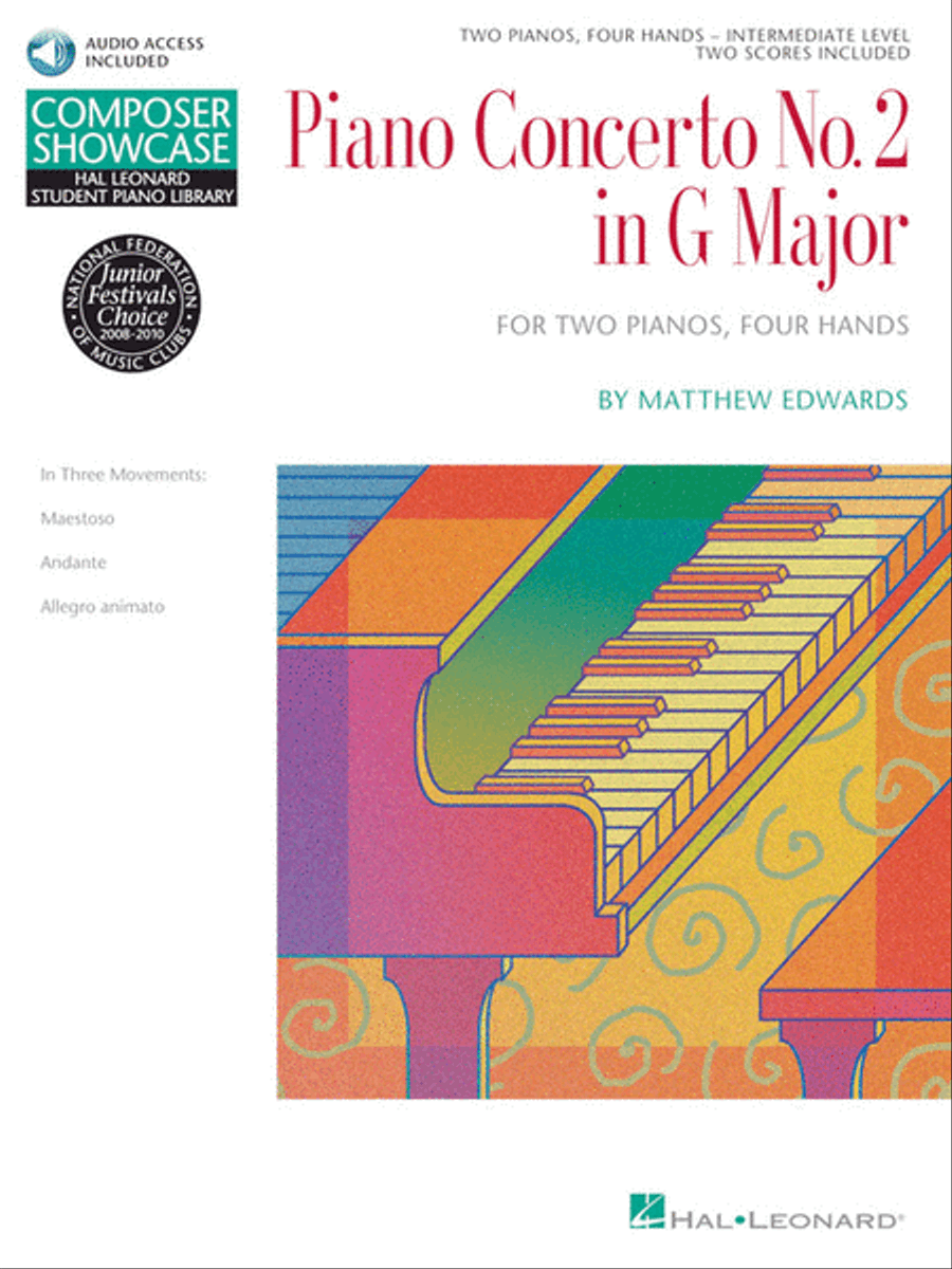 Concerto No. 2 in G Major for 2 Pianos, 4 Hands Piano Method scores gallery preview page 2
