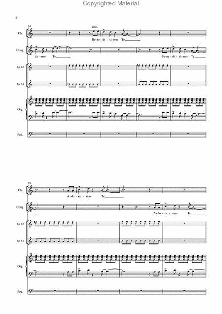 Gloria 4-Part scores gallery preview page 7