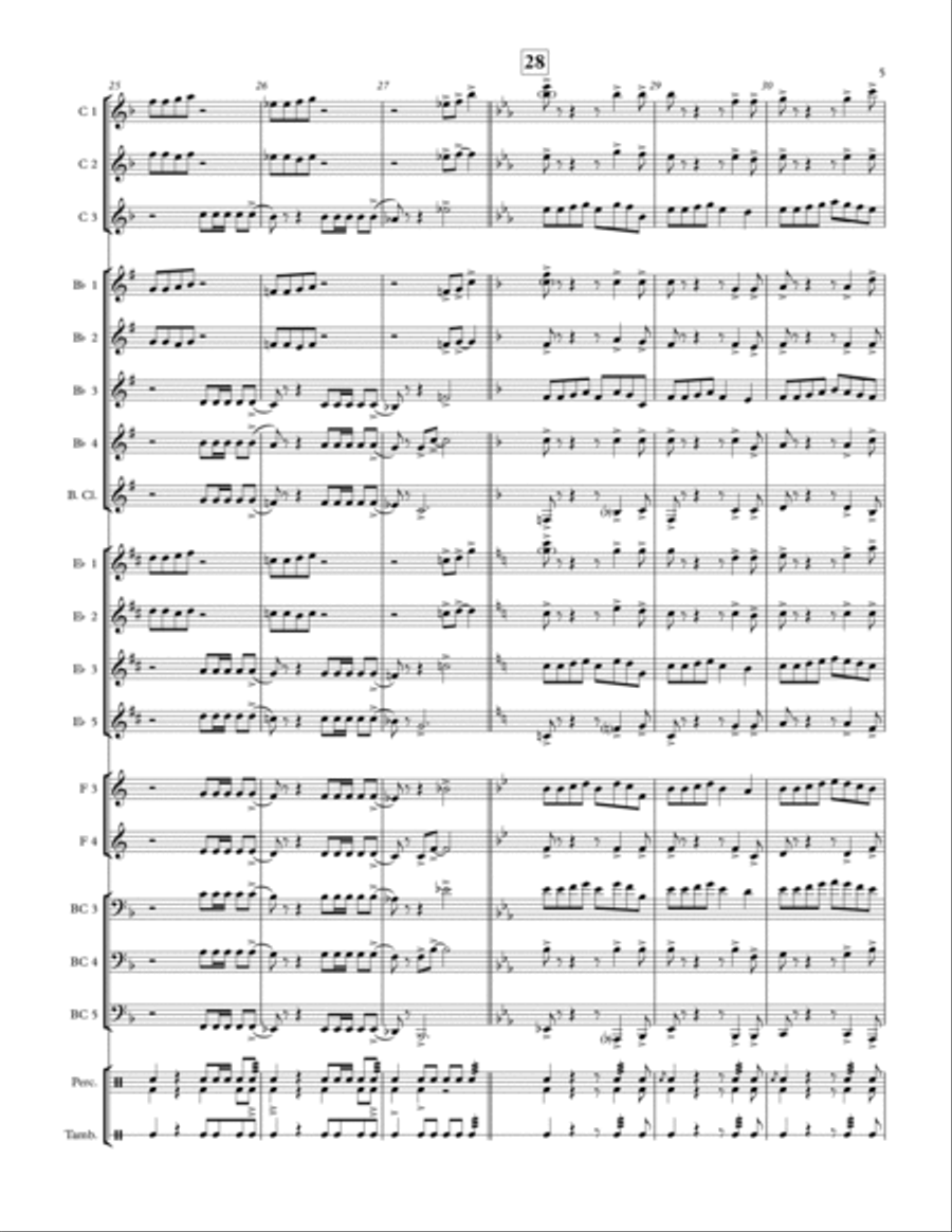 Yankee Doodle - for Adaptable Quintet Concert Band scores gallery preview page 5