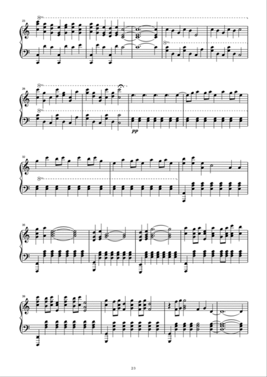 Haggstrom Piano Solo scores gallery preview page 2