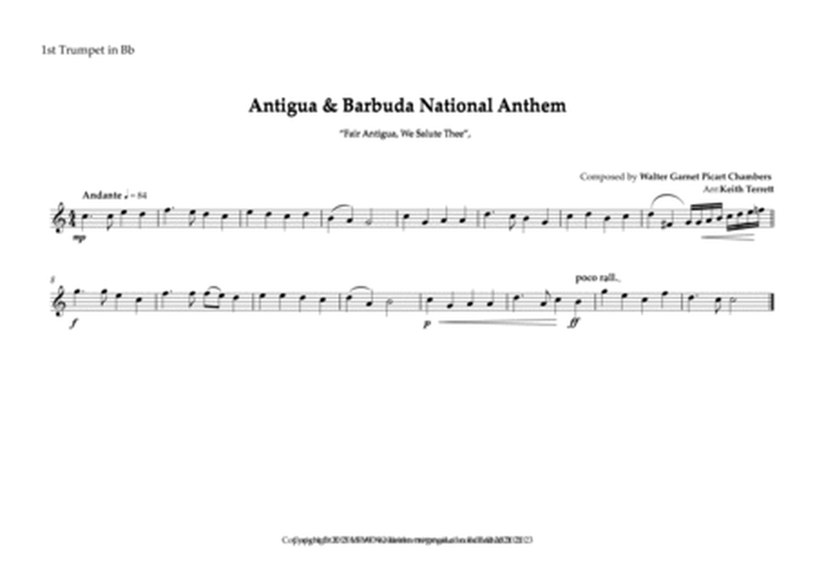 Antigua & Barbuda National Anthem for Brass Quintet ("Fair Antigua, We Salute Thee") MFAO World Nati image number null