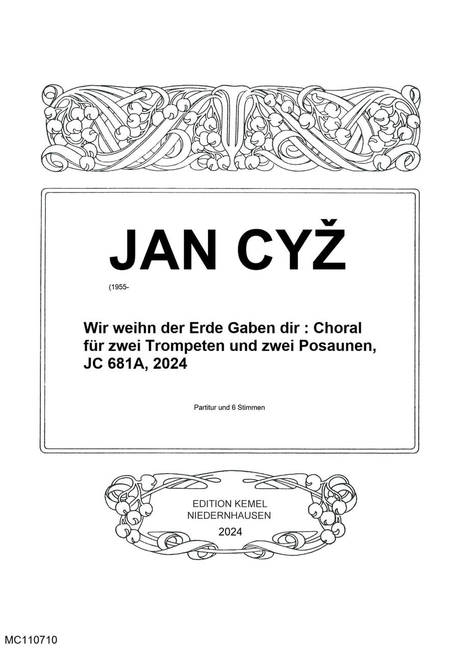 Wir weihn der Erde Gaben dir