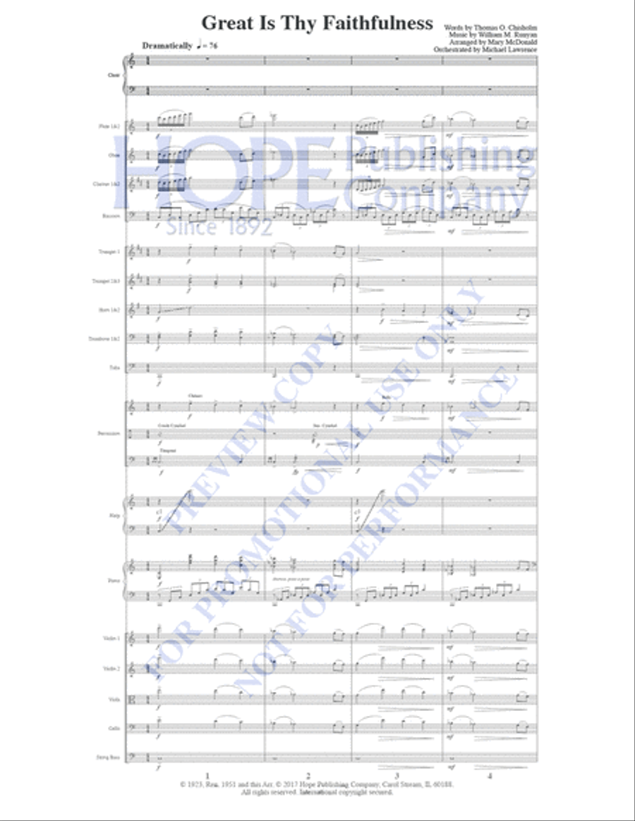 Great Is Thy Faithfulness Piano Accompaniment scores gallery preview page 2