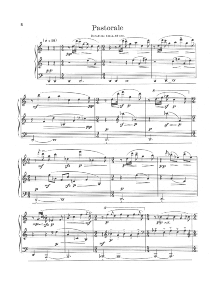 Fuguing Set for Piano Solo, Op. 14 Piano Solo scores gallery preview page 4