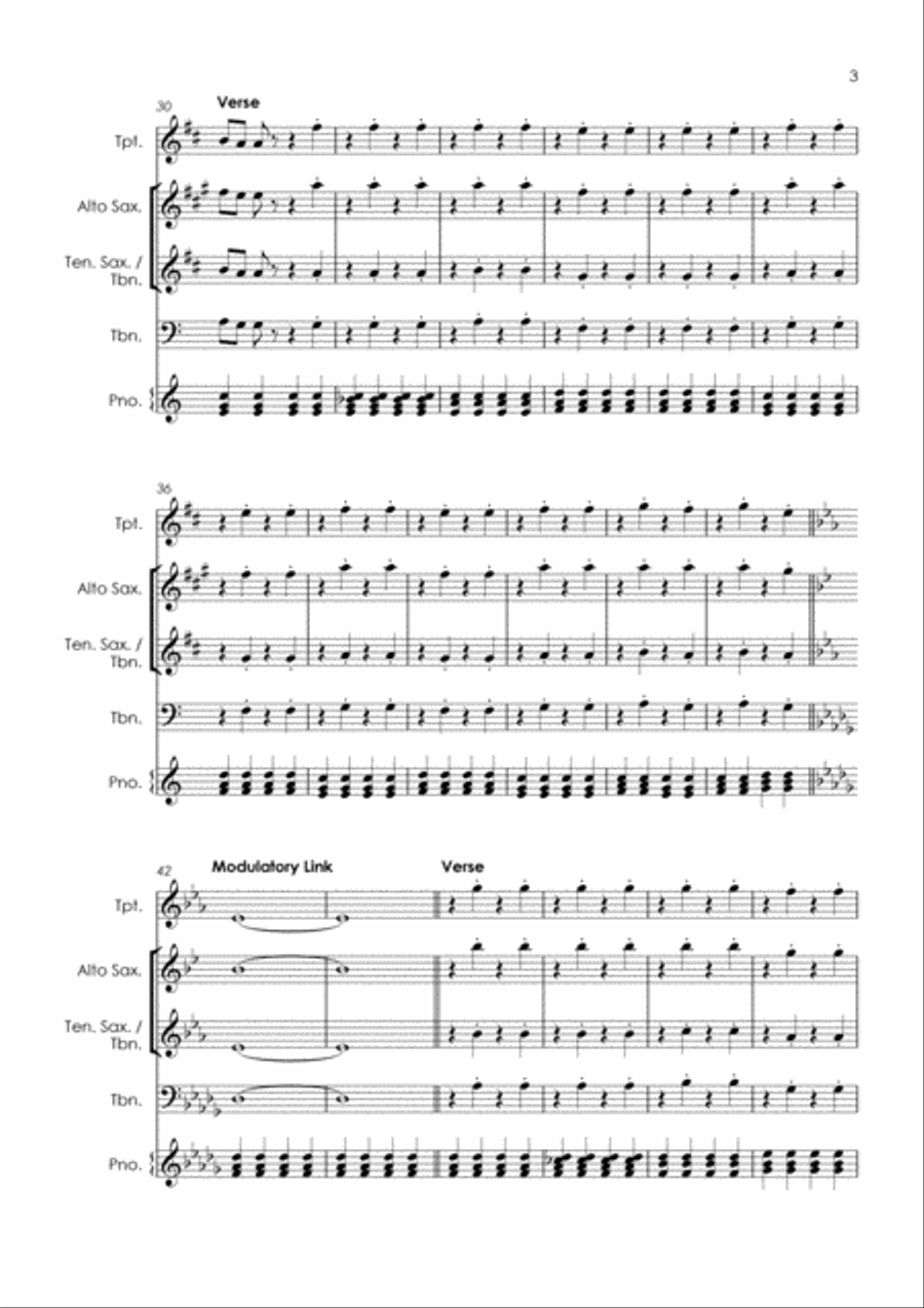 Baby Love Baby Love Tenor Saxophone scores gallery preview page 5