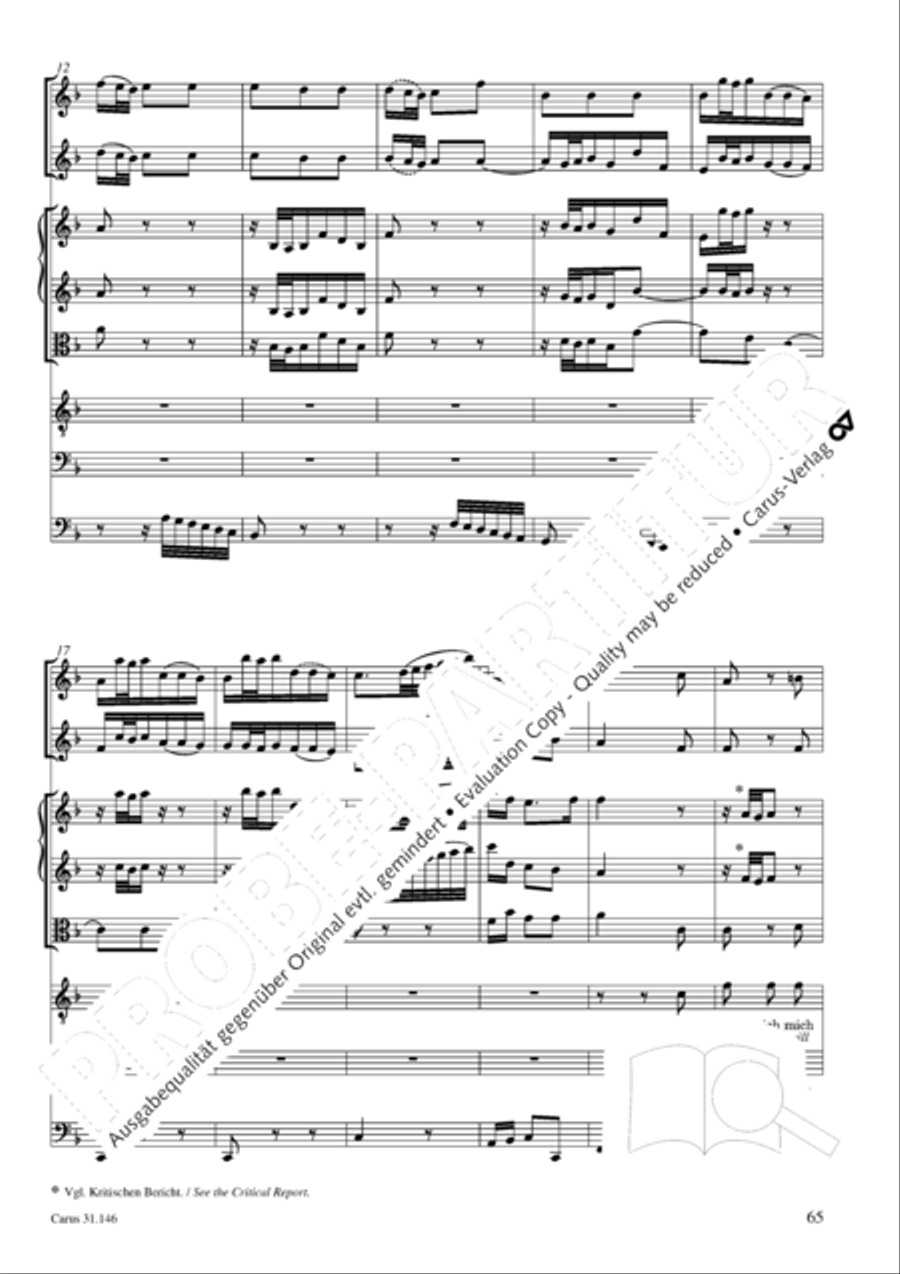 Through bitter tribulation we enter into God's kingdom (Wir mussen durch viel Trubsal in das Reich Gottes eingehen) 4-Part scores gallery preview page 66