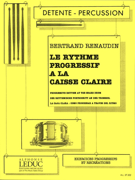 Le Rythme Progressive A La Caisse Claire (percussion Solo)