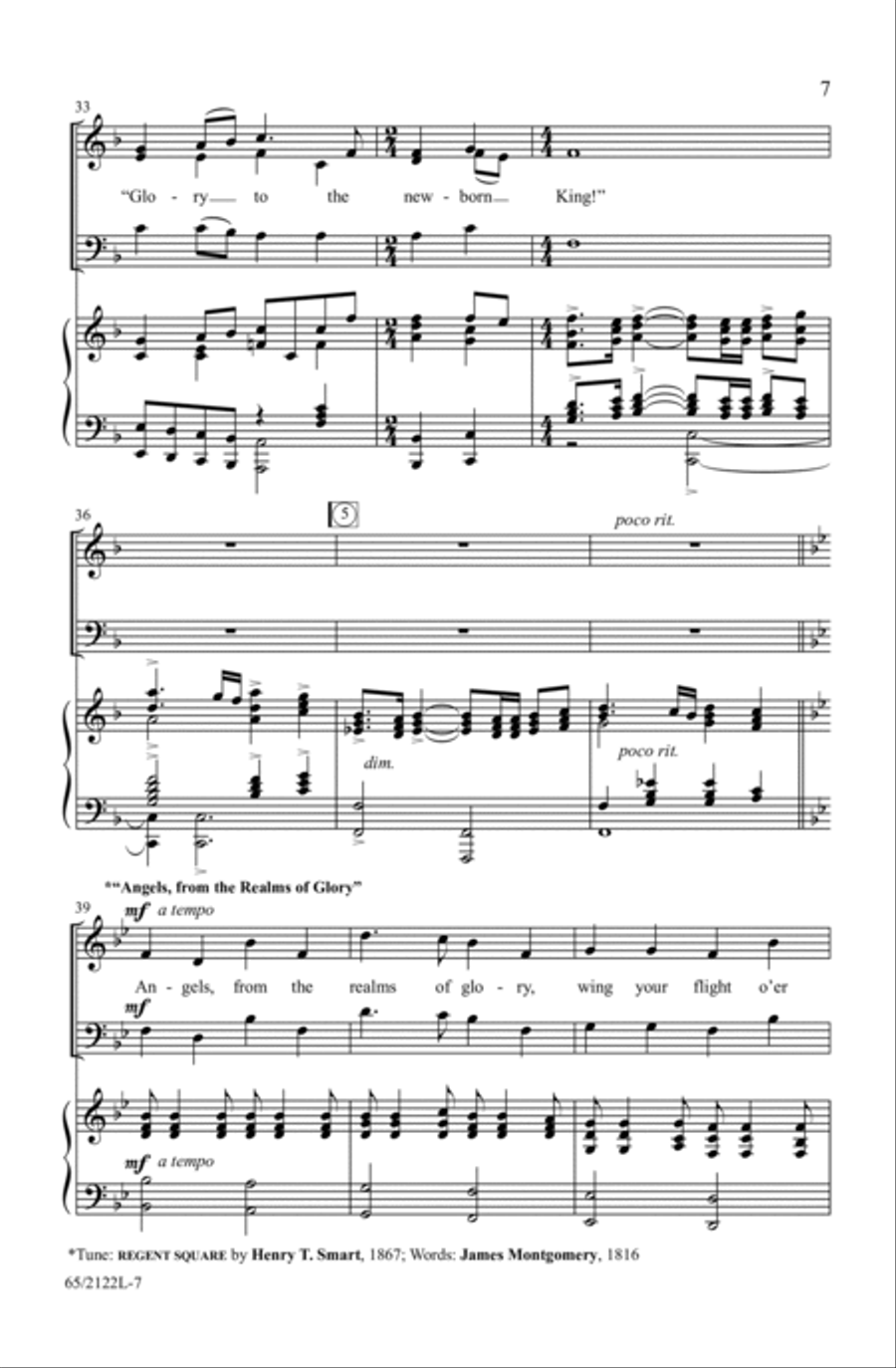A New and Glorious Morn! 3-Part scores gallery preview page 7
