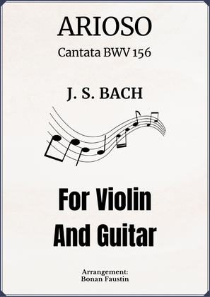 ARIOSO (CANTATA BWV 156) FOR VIOLIN AND GUITAR