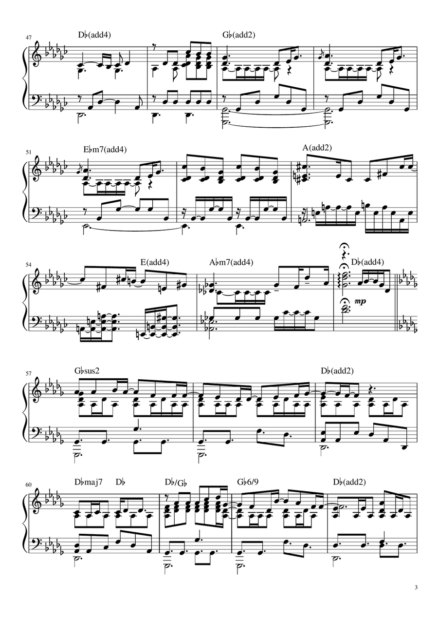 Only Us Piano Solo scores gallery preview page 3