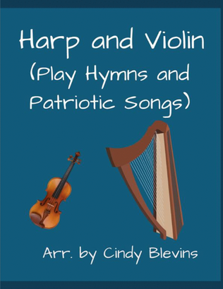 Book cover for Harp and Violin (Play Hymns and Patriotic Songs)