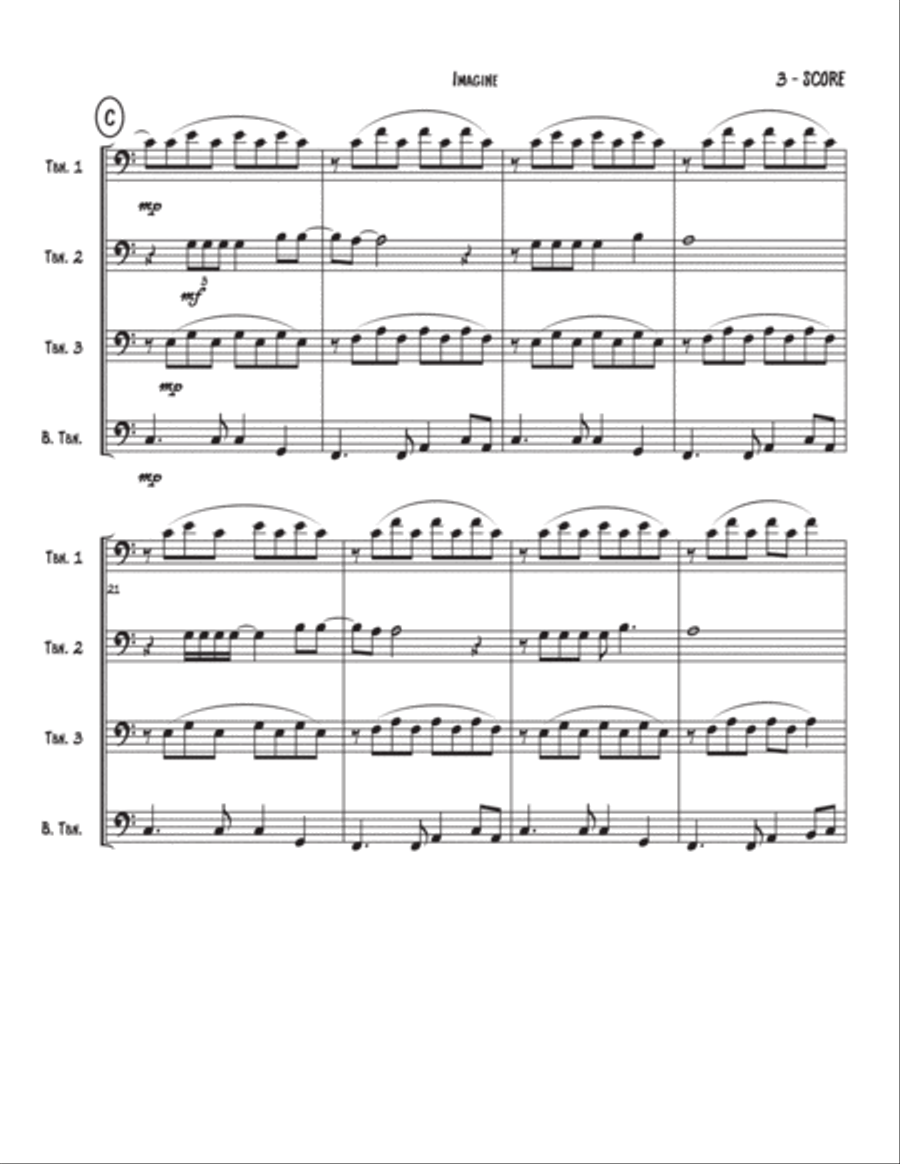 Imagine Imagine Brass Quartet scores gallery preview page 4