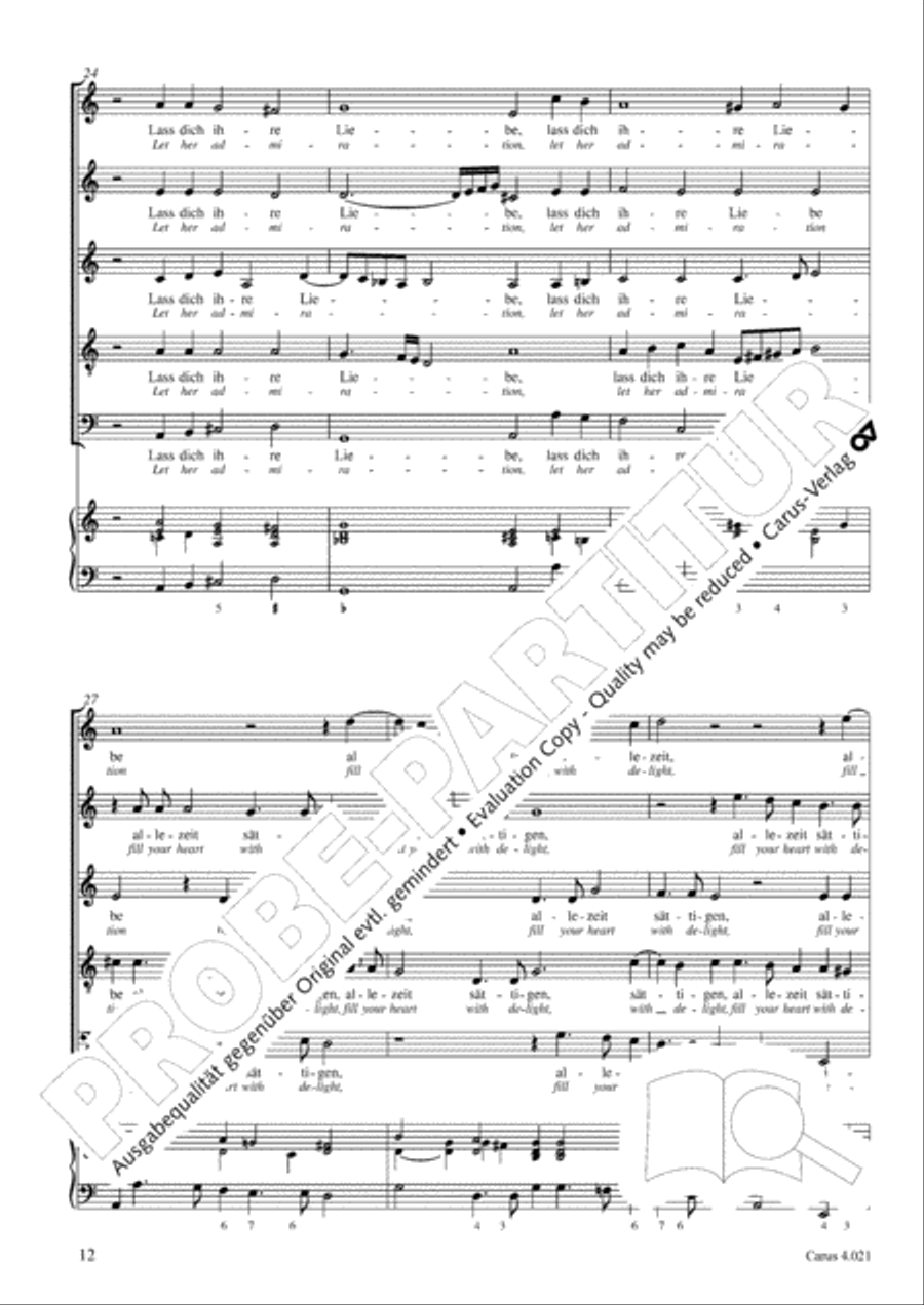 Schein: Israelsbrunnlein. Fontana d'Israel. Complete edition Choir scores gallery preview page 19