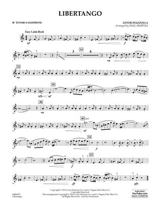 Libertango - Bb Tenor Saxophone