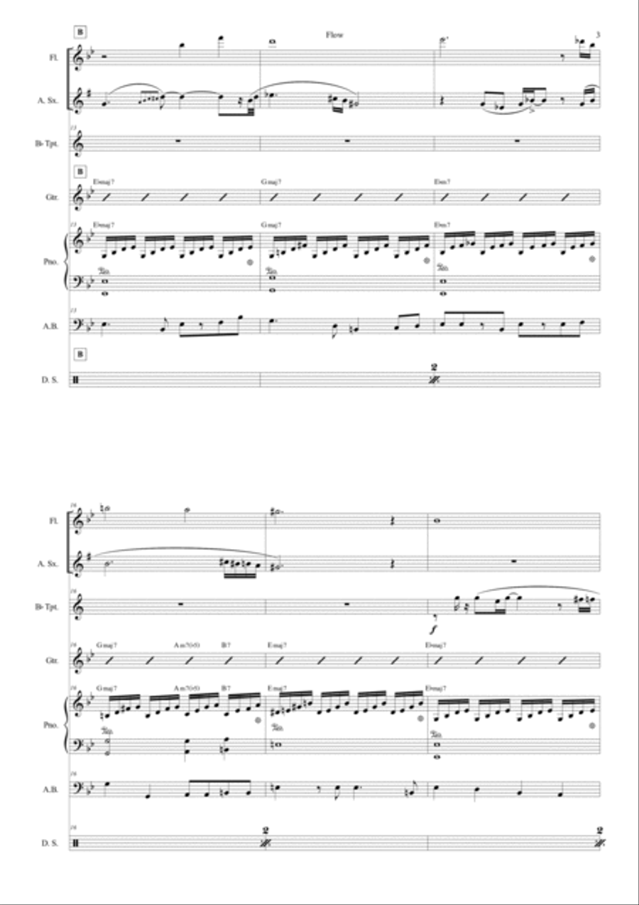 Flow Flow Jazz Ensemble scores gallery preview page 3