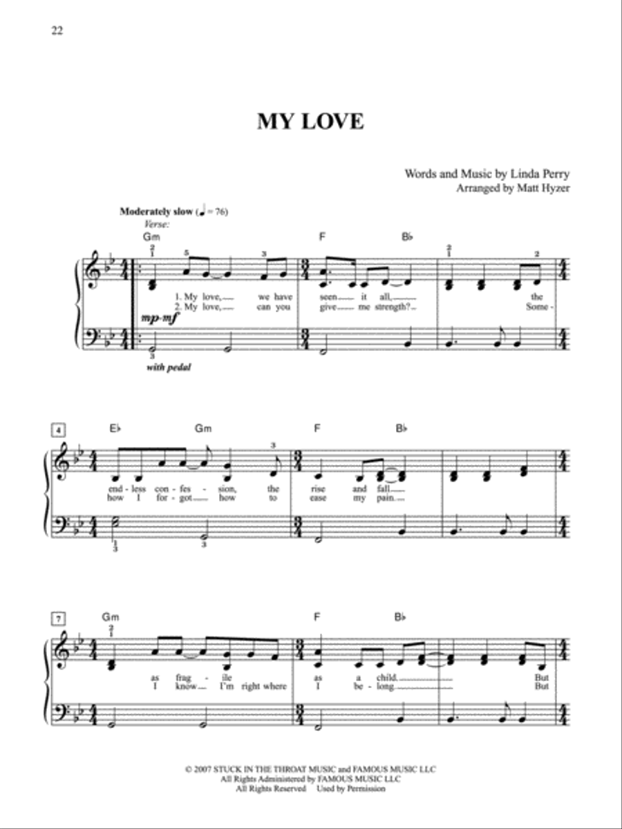 Celine Dion -- Taking Chances (Selections) Easy Piano scores gallery preview page 3