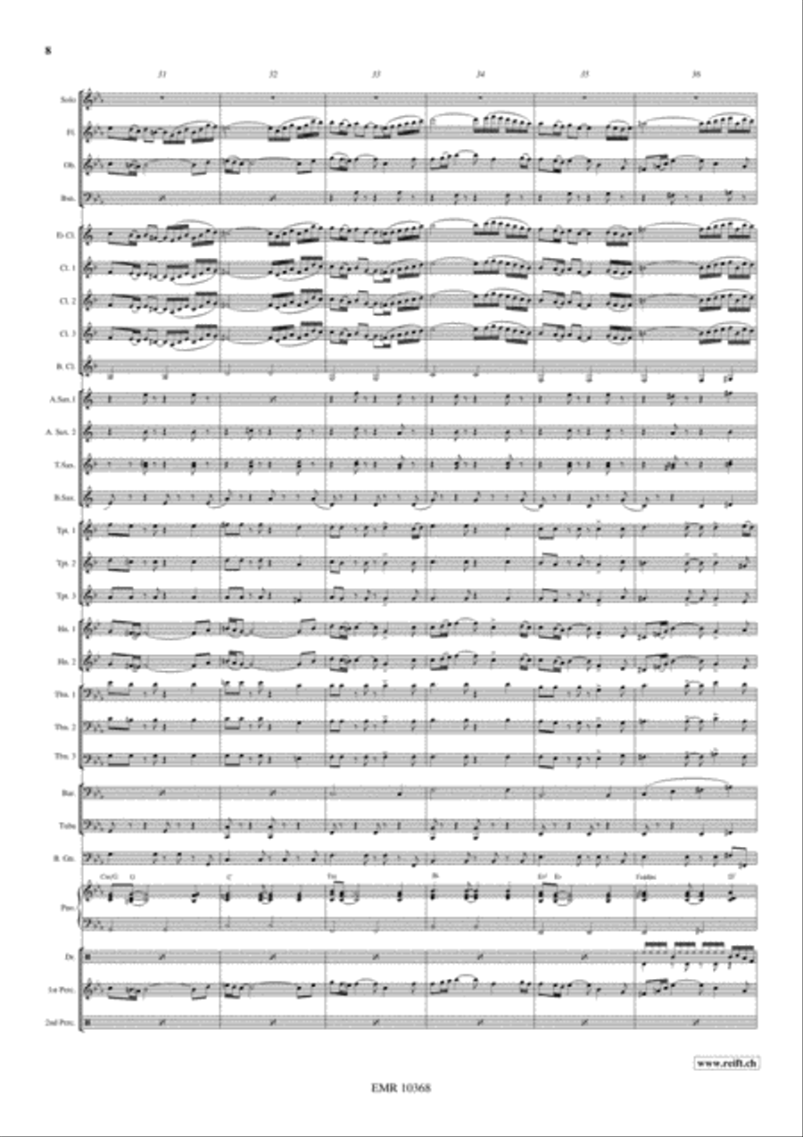 Concerto Pour Une Voix Concert Band scores gallery preview page 9