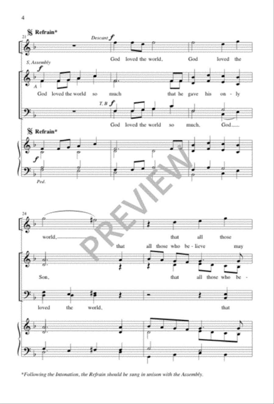 God Loved the World So Much 4-Part scores gallery preview page 4