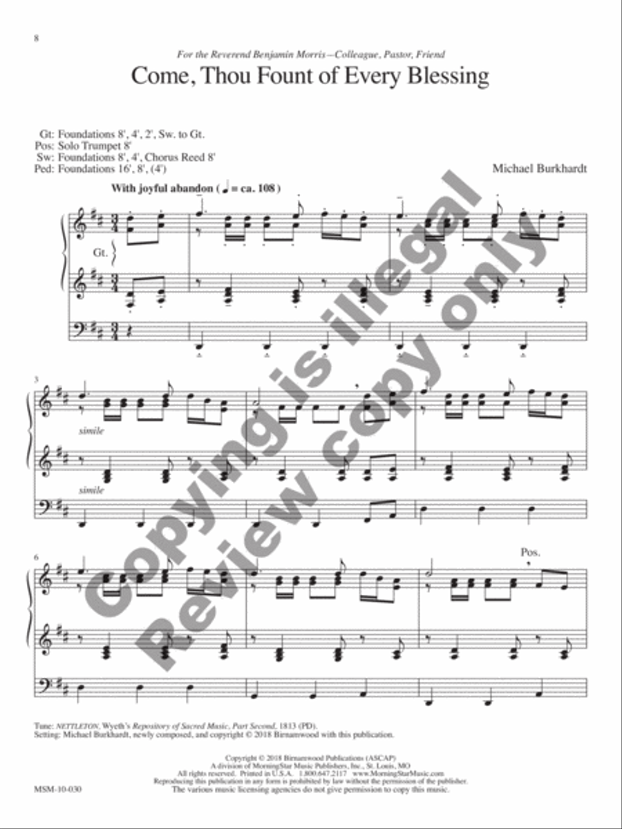 Praise and Thanksgiving, Set 8 Praise and Thanksgiving, Set 8 Organ scores gallery preview page 4