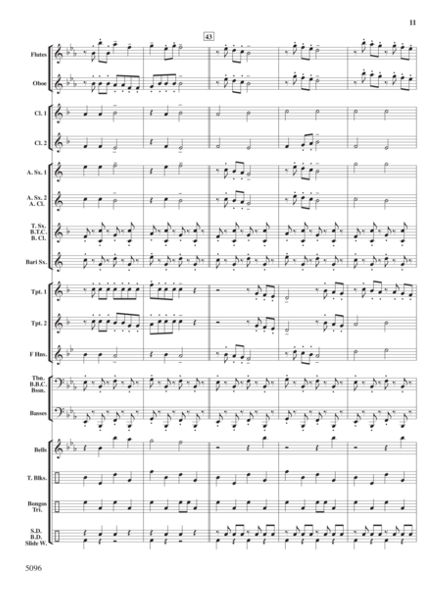 Portly Penguin Parade Concert Band scores gallery preview page 10
