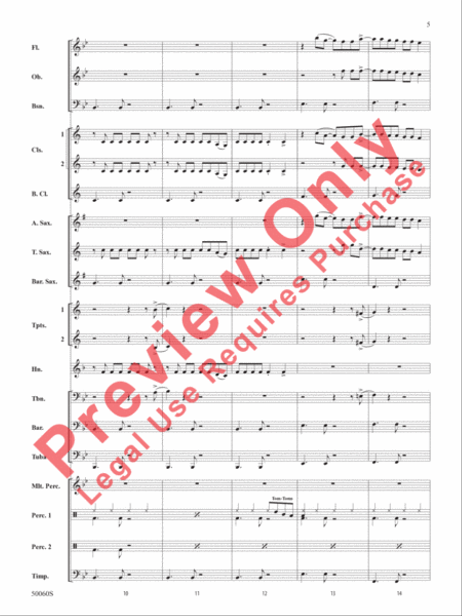 Made You Look Made You Look Concert Band scores gallery preview page 6
