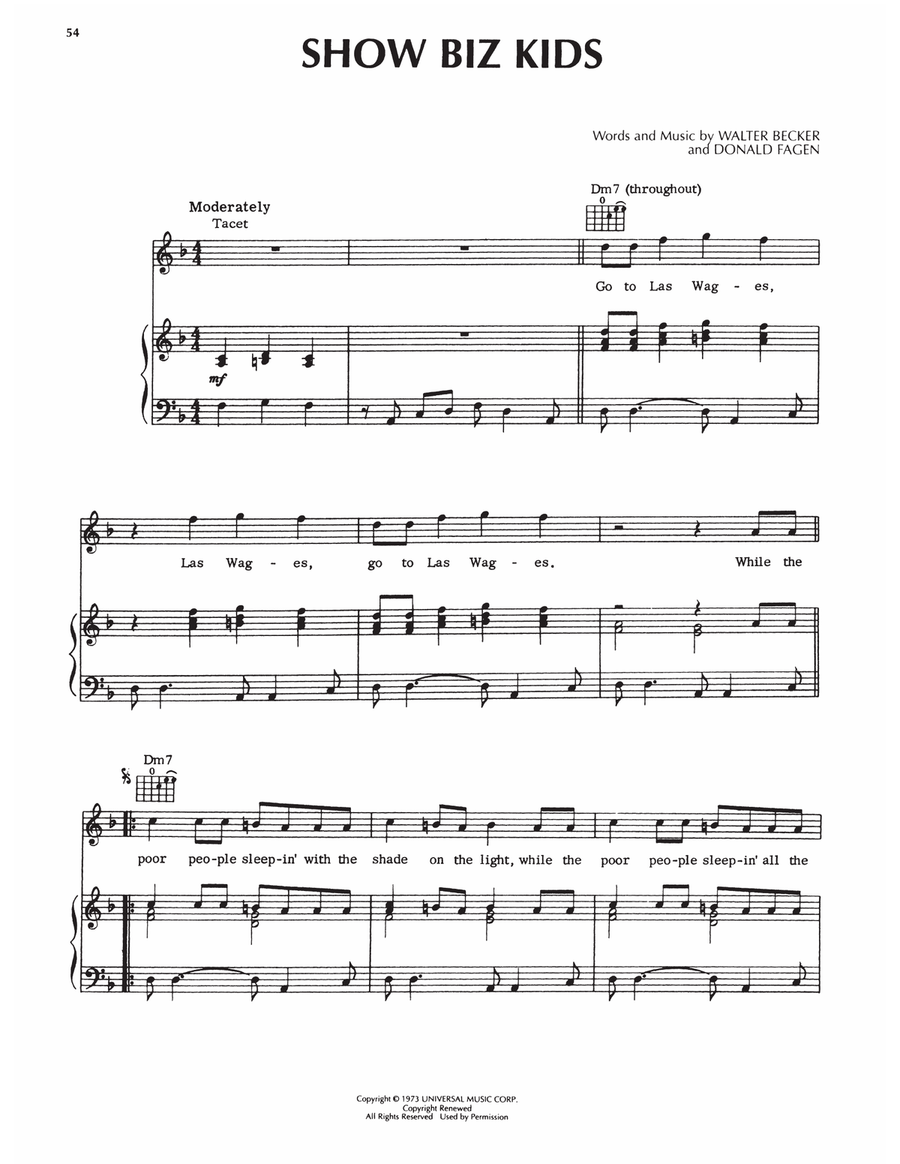 Show Biz Kids Piano, Vocal, Guitar scores gallery preview page 1