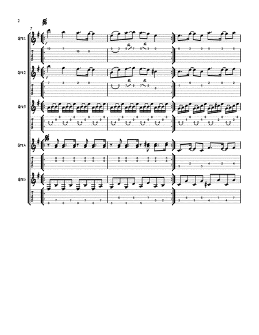 Guitarphoria 2-The Sequel Electric Guitar scores gallery preview page 2