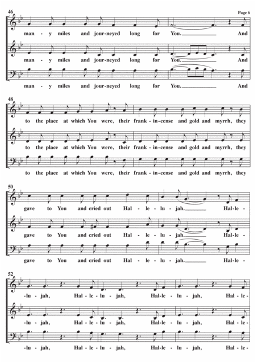 Hallelujah 3-Part scores gallery preview page 6