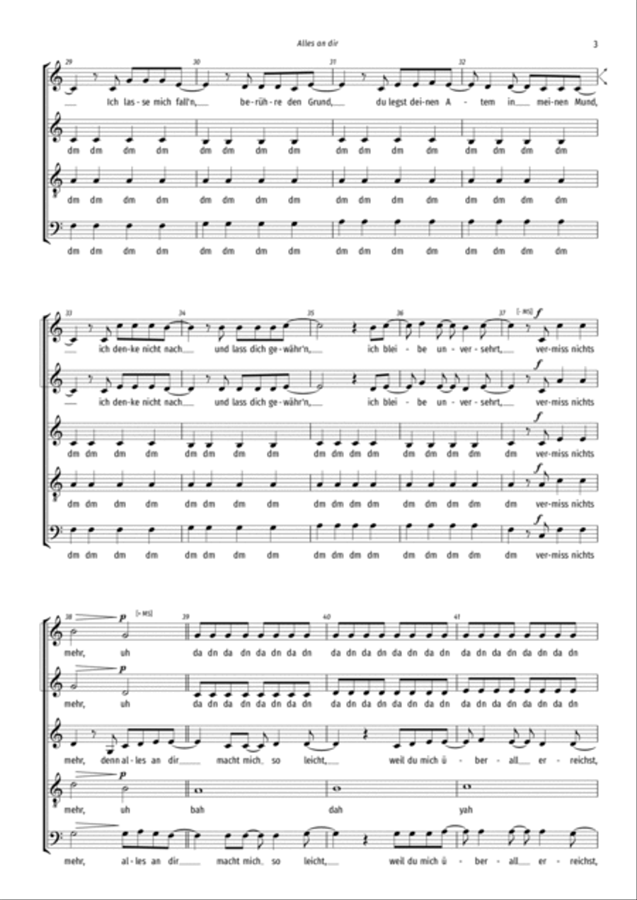 Alles An Dir Choir scores gallery preview page 3