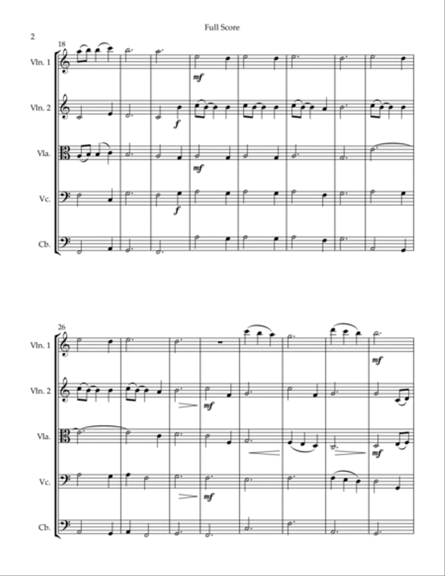 Cinderella Man String Quintet scores gallery preview page 2