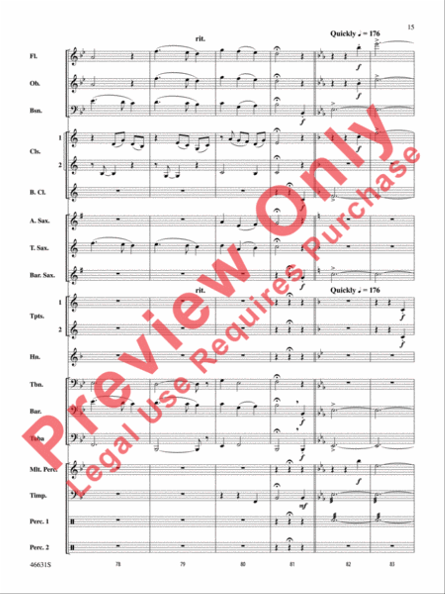 Suite of Carols, Selections from Concert Band scores gallery preview page 16