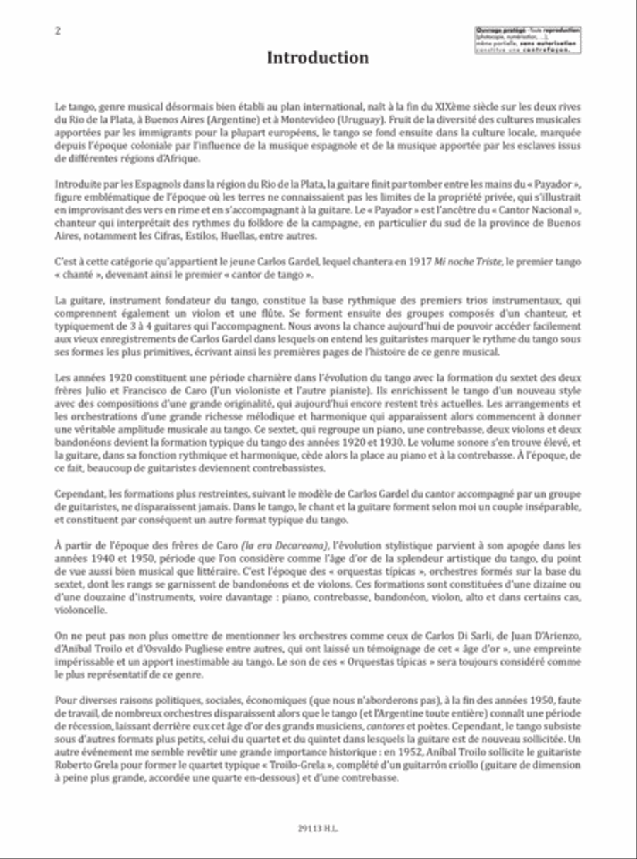 Methode de tango Classical Guitar scores gallery preview page 2