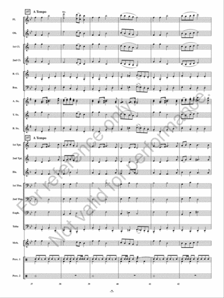 Spirit Of '44 Concert Band scores gallery preview page 8