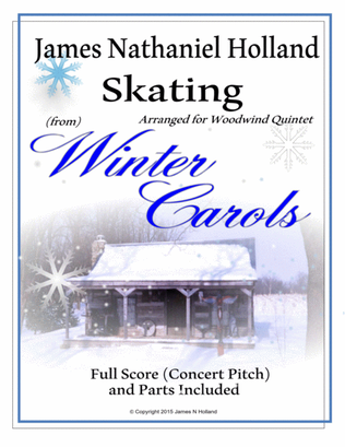 Skating from Winter Carols Arranged for Woodwind Quintet