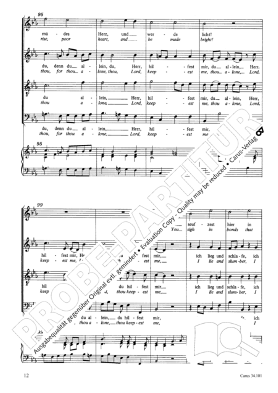 I lie and slumber, still and peaceful 4-Part scores gallery preview page 21