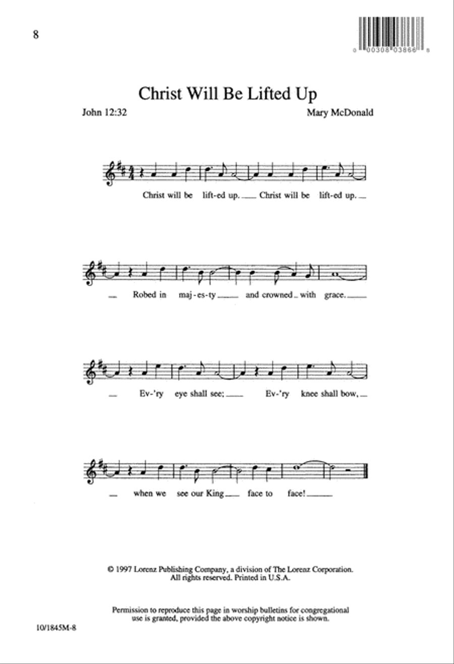 Christ Will Be Lifted Up Christ Will Be Lifted Up Divisi scores gallery preview page 8