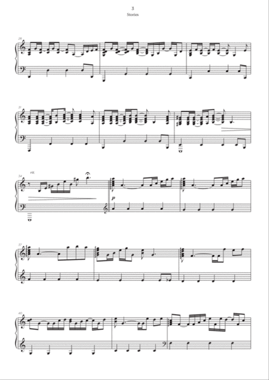 Stories Stories Piano scores gallery preview page 3
