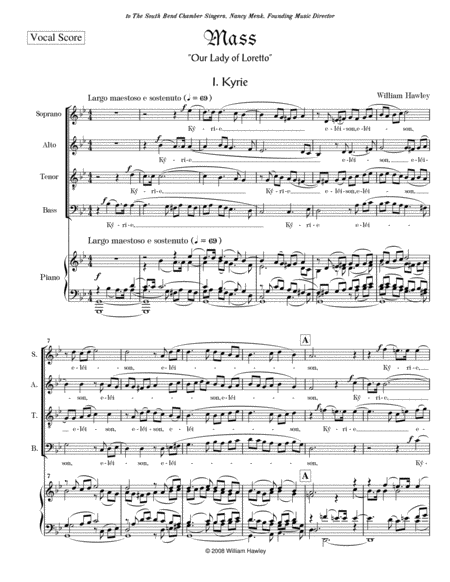 Mass ("Our Lady of Loretto") Vocal Score image number null