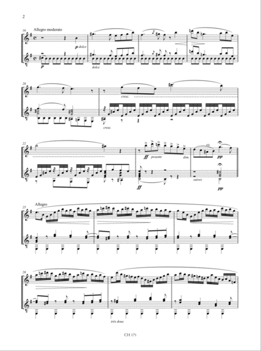 Fantaisie Brillante on Themes from Bizet’s ‘Carmen’ for Flute and Guitar Flute scores gallery preview page 3