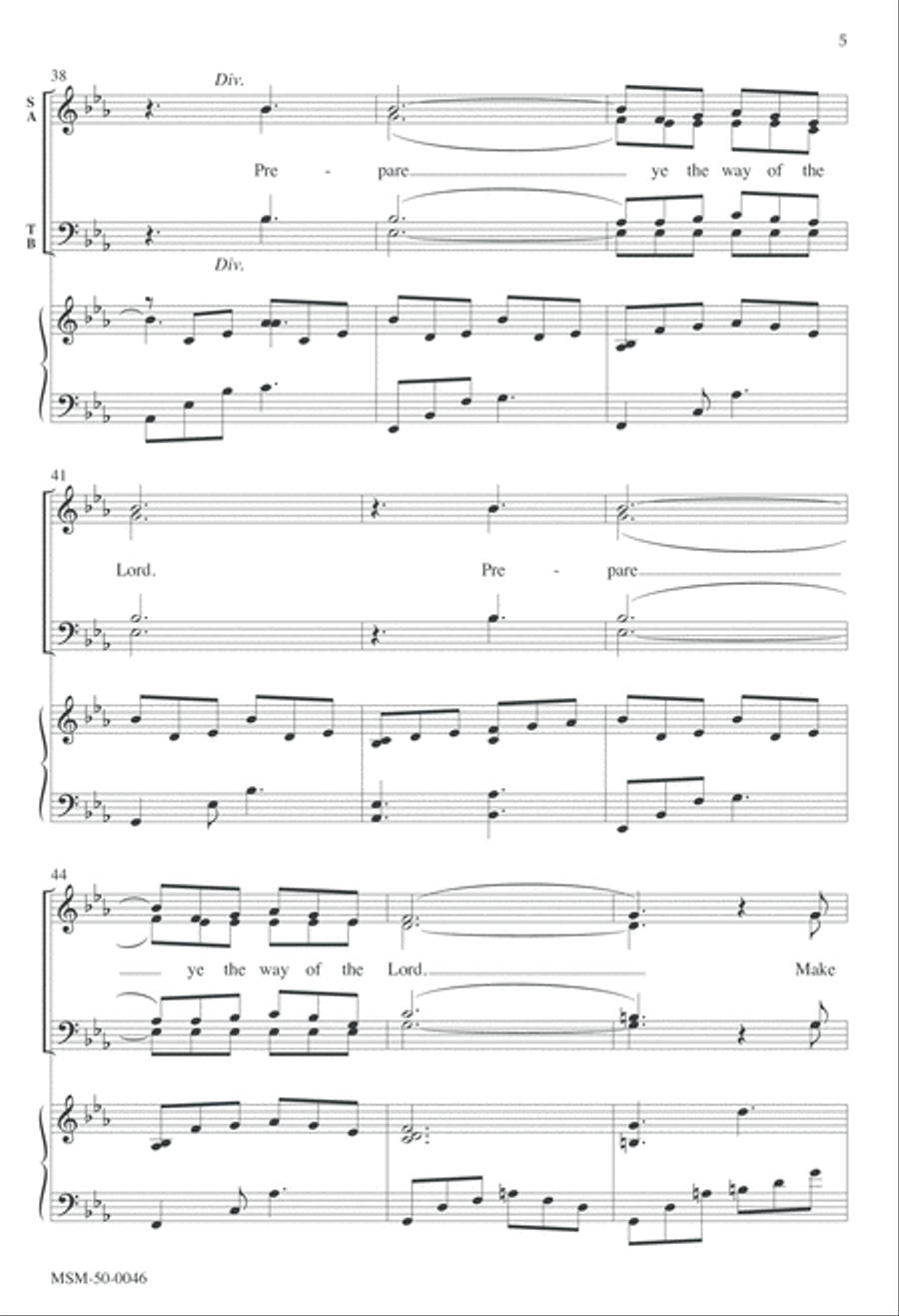 Prepare Ye the Way Prepare Ye the Way 4-Part scores gallery preview page 4