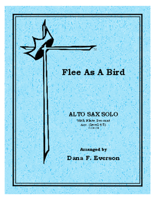 Book cover for Flee As A Bird (with flute descant)