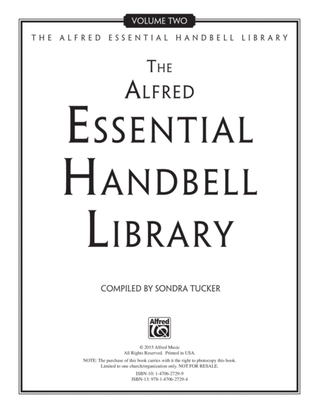 The Alfred Essential Handbell Library, Volume 2