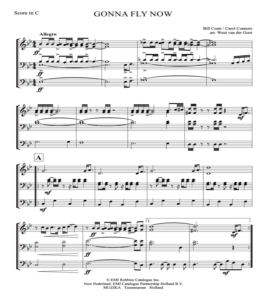 Gonna Fly Now Set of Parts scores gallery preview page 2