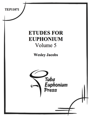 Book cover for Euphonium Etudes, Vol. 5