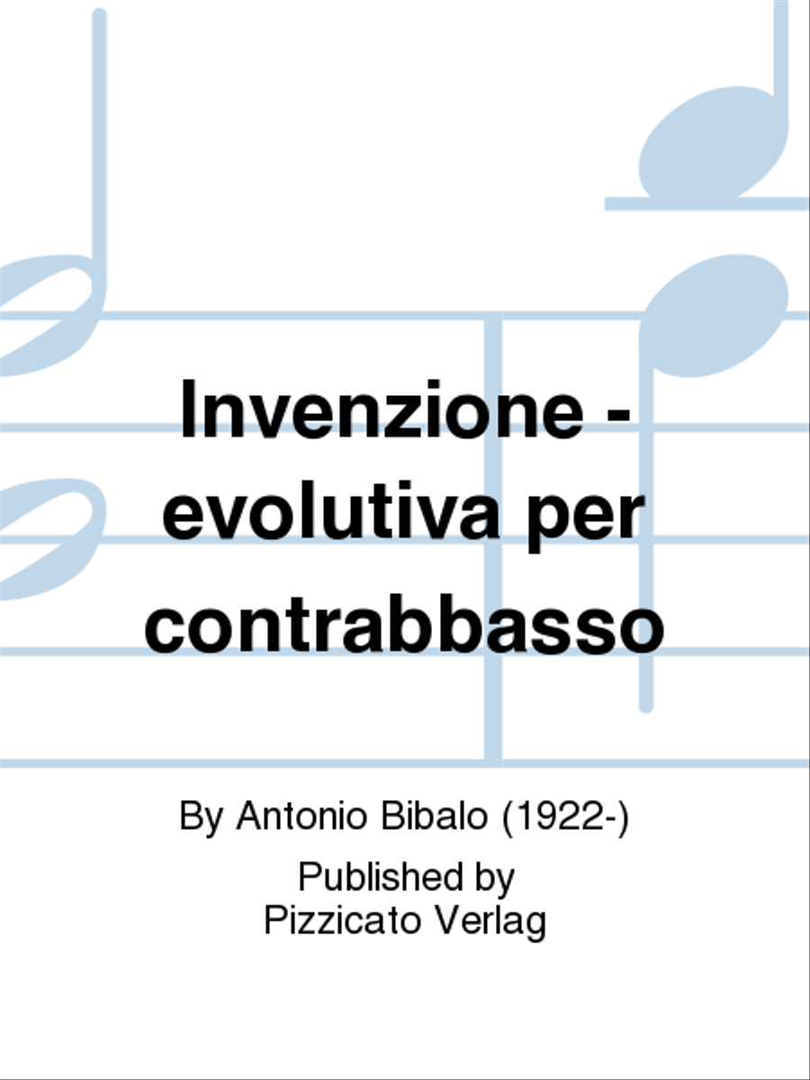 Invenzione - evolutiva per contrabbasso