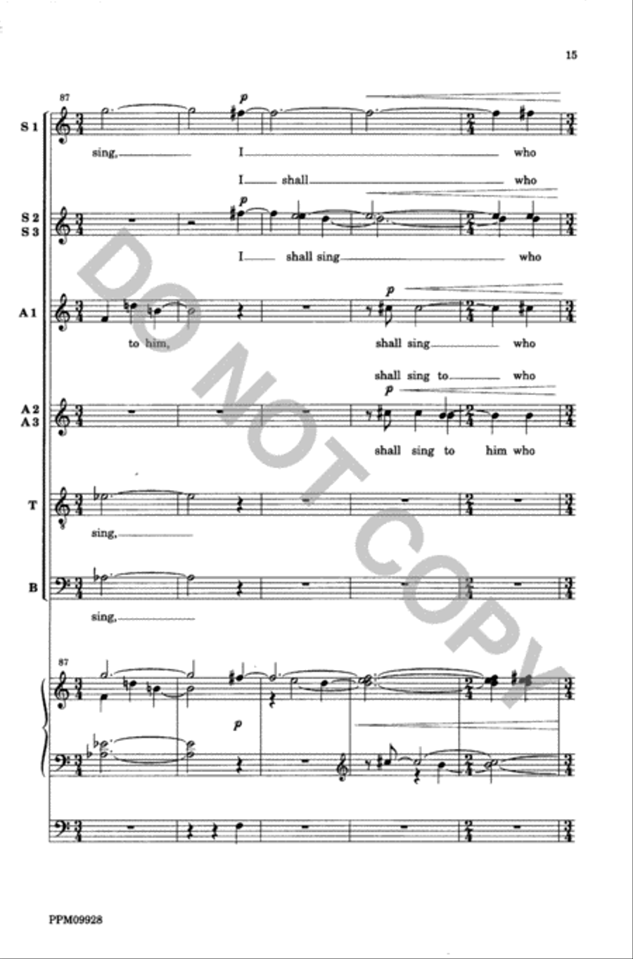 It is to God I Shall Sing Divisi scores gallery preview page 16