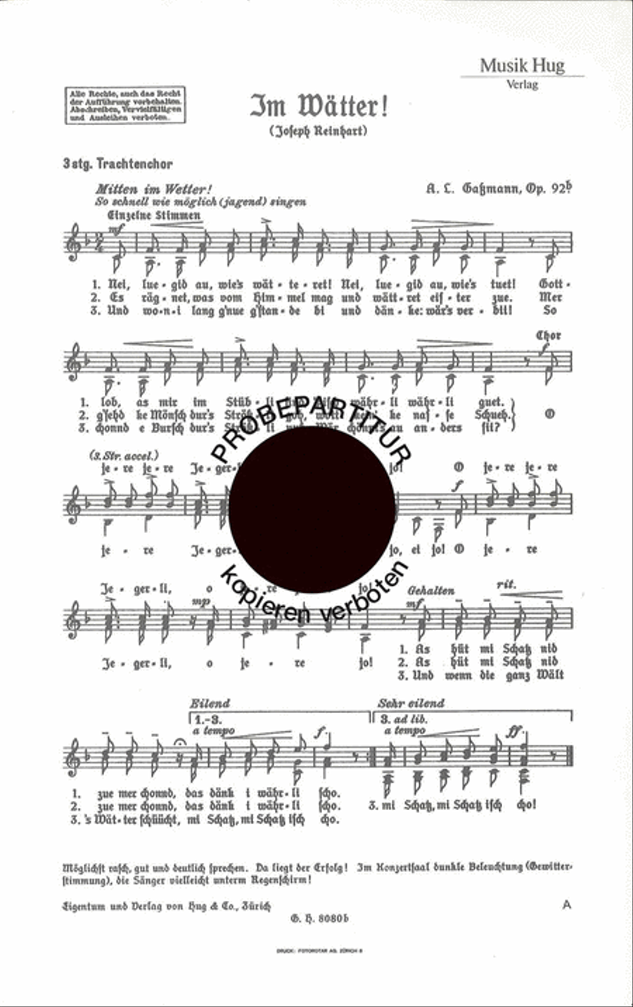 Im Watter Im Watter Women's Choir scores gallery preview page 1