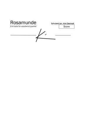 Book cover for Schubert: Rosamunde - Entr’acte for woodwind quartet