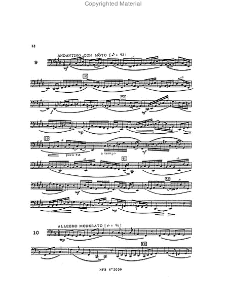 43 Bel Canto Studies - Bass Trombone