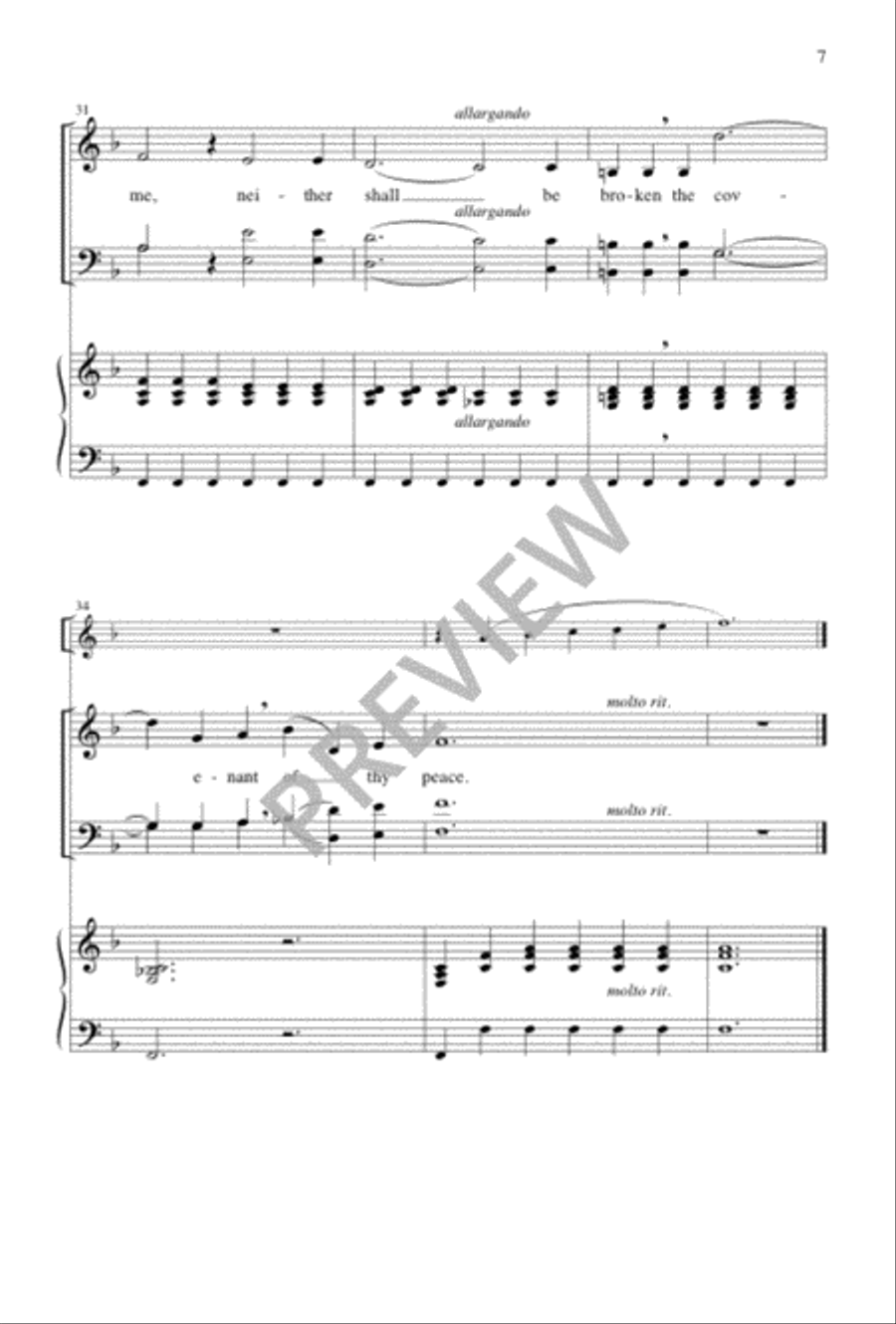 For the Mountains Shall Depart 2-Part scores gallery preview page 6